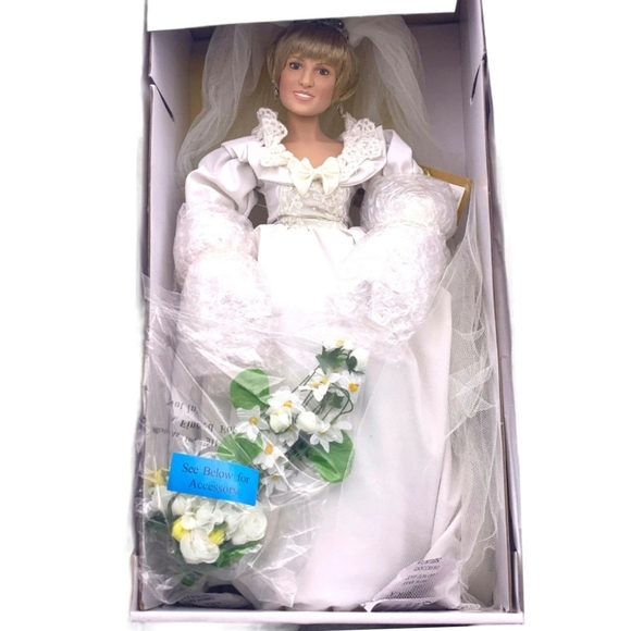 Ashton Drake Collectable Princess Diana Bride Doll The People's Princess NEW Wht - Picture 8 of 12